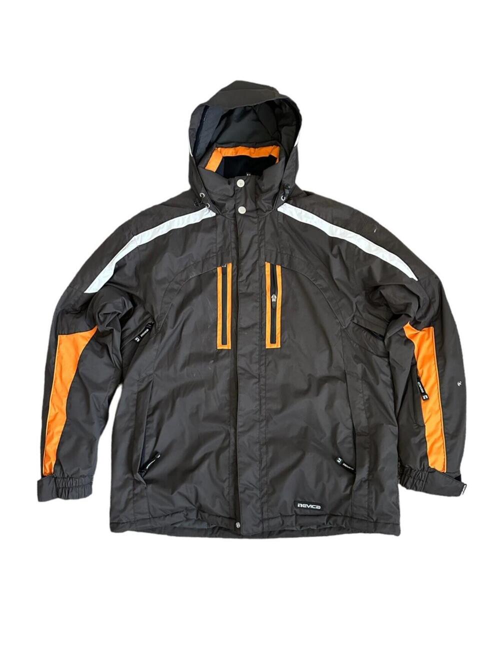 NEVICA Survival SKI Snowboard Snow Jacket RECCO US Size 40/M Gray Orange Hooded